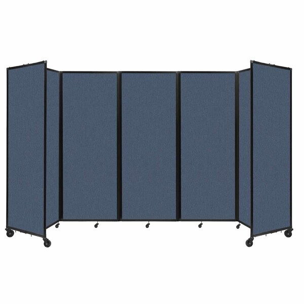 Room Divider 360 Folding Portable Partition 14' x 7'6" Ocean Fabric
